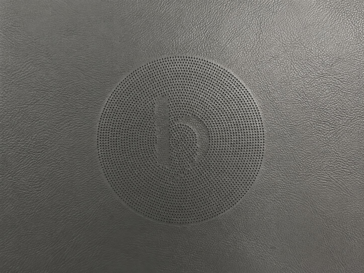 Circular perforated pattern in a textured sheet